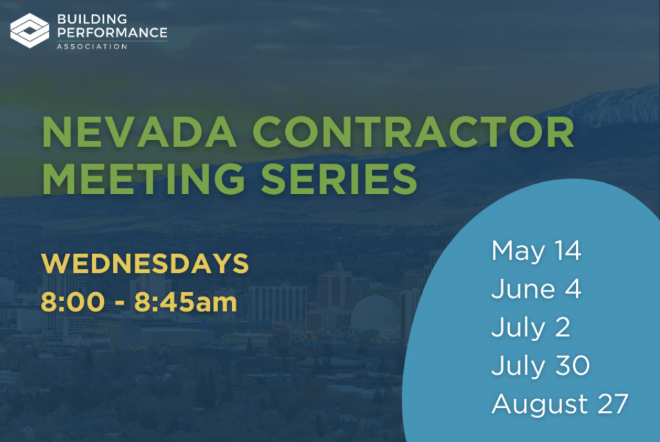 Nevada Contractor Meeting Series